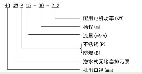 304不銹鋼無堵塞潛水排污泵QW WQ,無堵塞潛水排污泵,不銹鋼無堵塞潛水排污泵